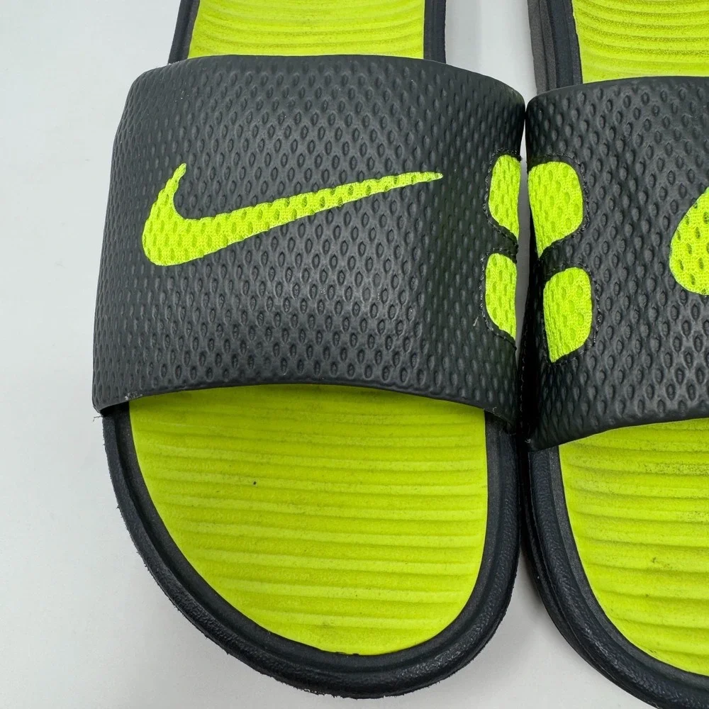 Nike Benassi Solarsoft Slides‎ Sandals Anthracite Volt 431884-070 Men's Size 9